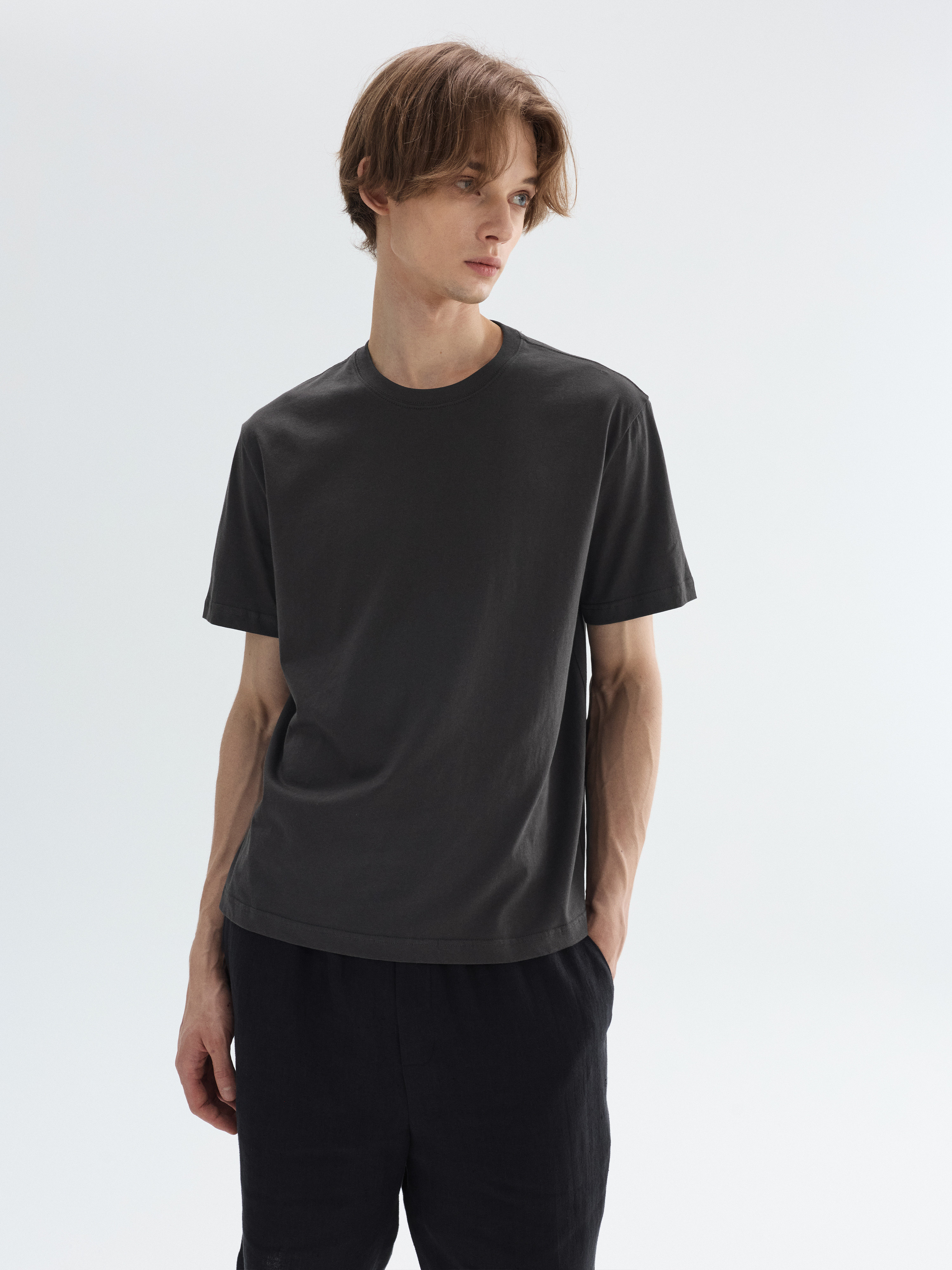 PURESQUARE Ultra-Soft Long-Staple Cotton Relaxed Tee