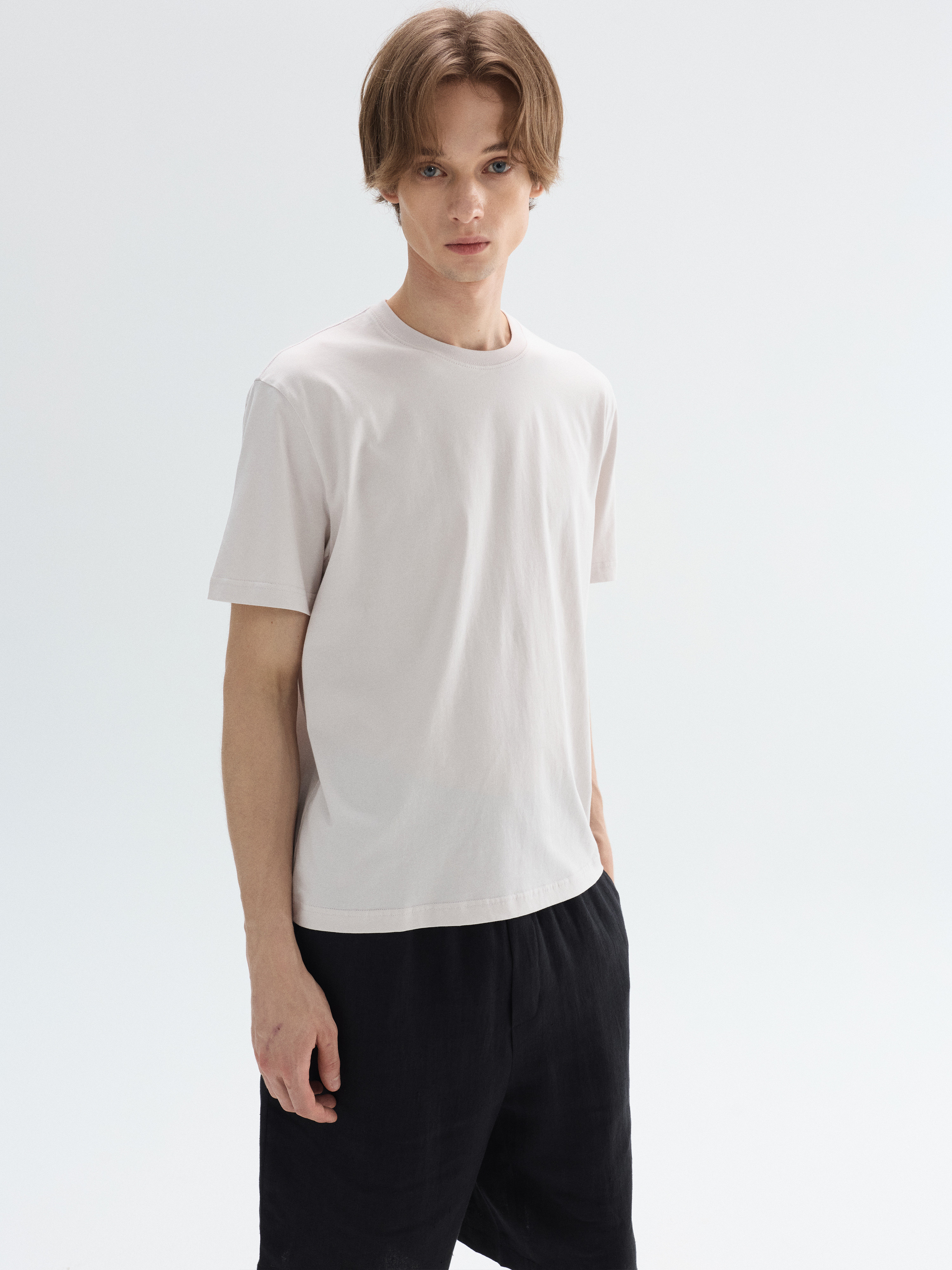 PURESQUARE Ultra-Soft Long-Staple Cotton Relaxed Tee
