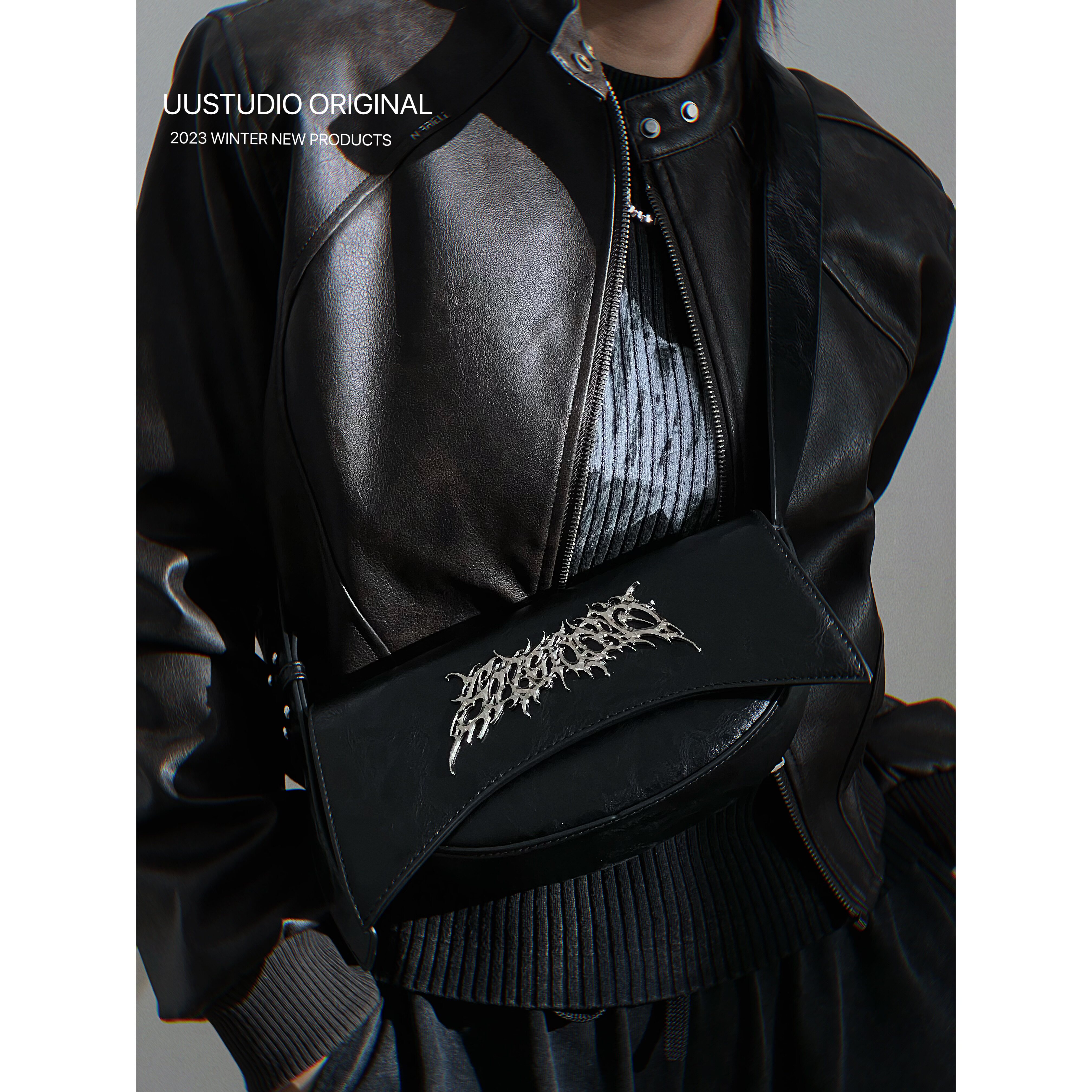 Uustudio original dark academia chic shoulder bag: retro thorn 
