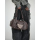 Original design Yabi leopard print rivet love armpit bag