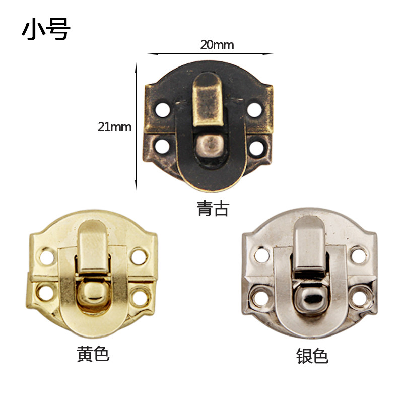 (10) small number meta-treasure button wooden case lock bonnet lock Luggage Buttoned Lock Decoration GIFT BOX SMALL BUCKLE PACKAGING BOX ACCESSORIES