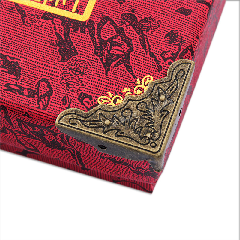 10 wooden box angle gift box angle metal decoration angle anti - collision angle retro - corner carton package accessories