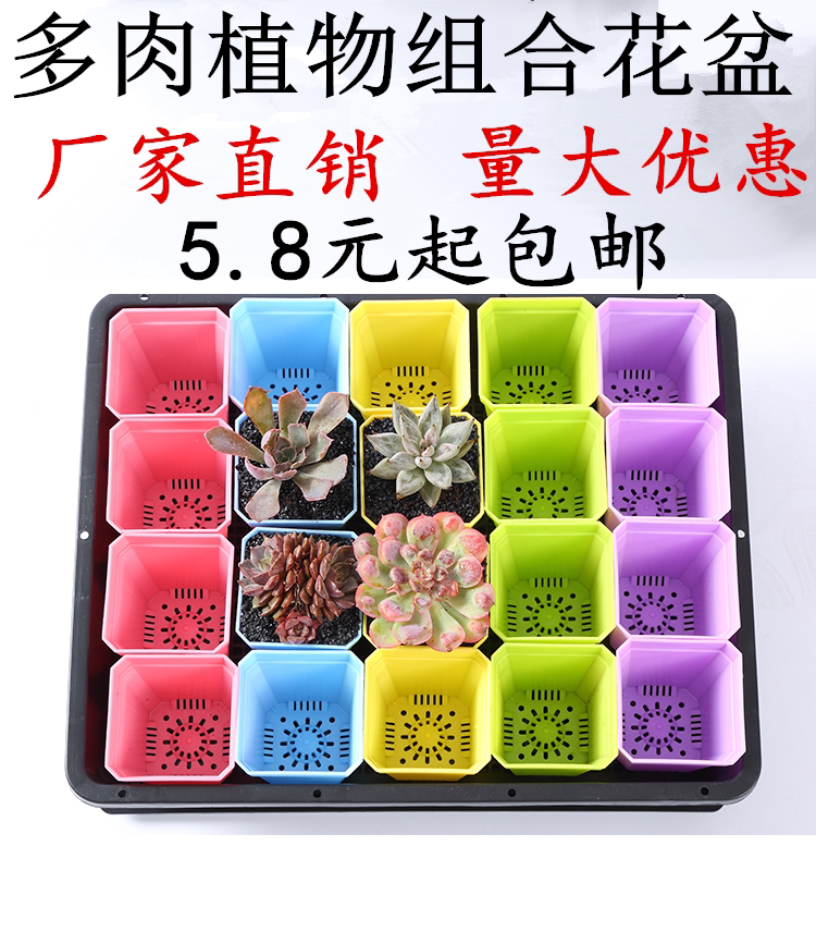 Thickened multi-meat nursery tray Plastic buds seedling frame Tray Planting Basin Cuttage Tray Finishing Frame Rectangular tray