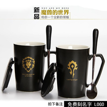  Every day special creative mug Ceramic cup with spoon Couple coffee cup Office water cup can be customized logo