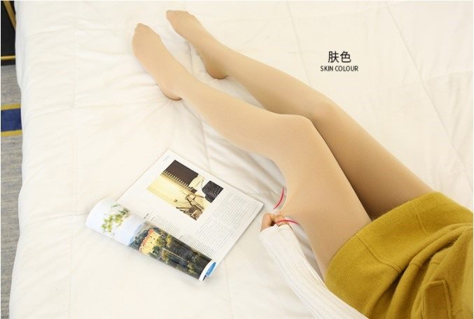 Thịt vớ dày pantyhose mùa xuân và mùa thu mùa đông mùa thu cộng với nhung xà cạp với vớ chân nữ thịt mùa đông với cashmere