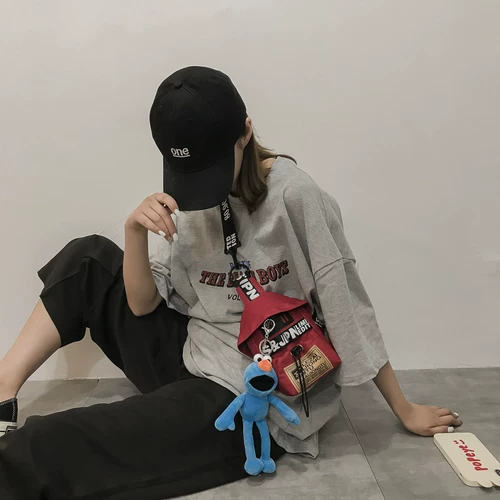 Небольшая сумка, универсальная брендовая сумка для телефона, нагрудная сумка, популярно в интернете, в корейском стиле