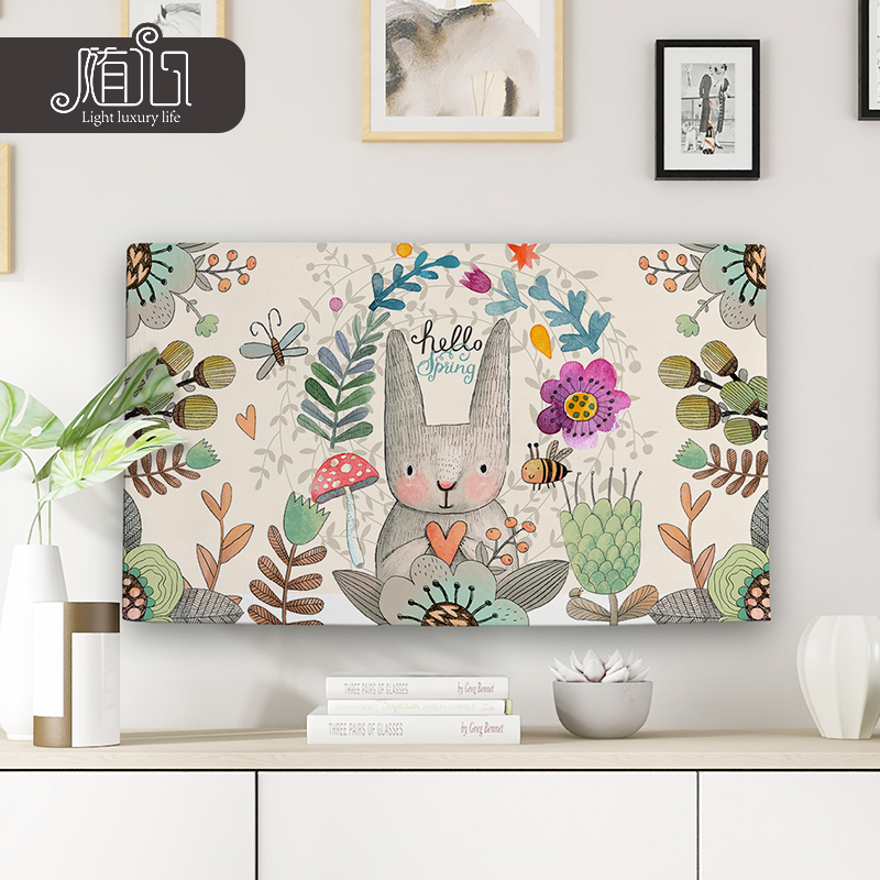 TV dust cover boot does not take the hanging LCD TV set 55-inch curved 65 cover computer dust cover fabric