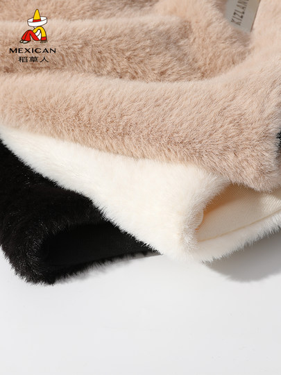 稻草人帽子女冬季大头围显脸小百搭毛绒包头帽保暖防寒护耳堆堆帽