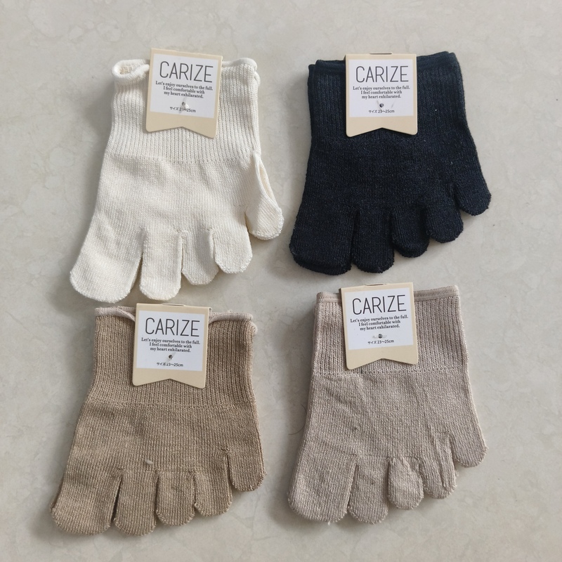 Japanese Style Women's Five-Toe Half-Socks, Cotton Blend Split-Toe Socks, Half-Sock Five-Toe Socks, Sweat-Absorbent, Breathable, Invisible Five-Toe Socks Japanese Style Women's Five-Toe Half-Socks, Cotton Blend Split-Toe Socks, Half-Sock Five-Toe Socks, Sweat-Absorbent, Breathable, Invisible Five-Toe Socks