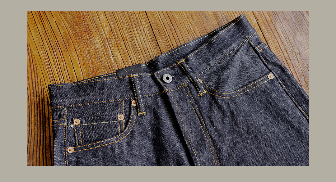 55501 Red Tornado Super Quality Indigo Selvage Unwashed Pants Loose Fitting Unsanforized Raw Denim Jean 14oz