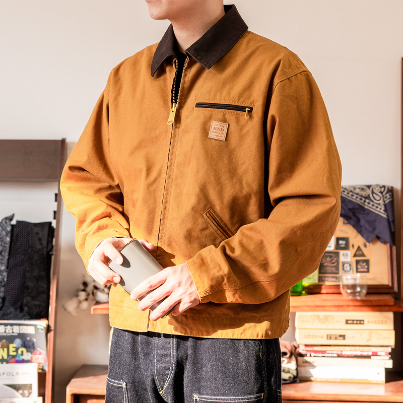 Red Wind Detroit Jacket J01 Spring and Autumn American Workwear Canvas Retro Carhartt J97 Loose Thin Jacket