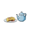 小麦茶食糕点铺的LOGO