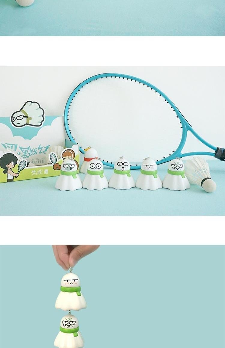 Luo Xiaohe hộp trứng loạt cầu lông móc chìa khóa hộp mù phim hoạt hình anime tay đặt bán hạn chế xung quanh hình sticker đẹp