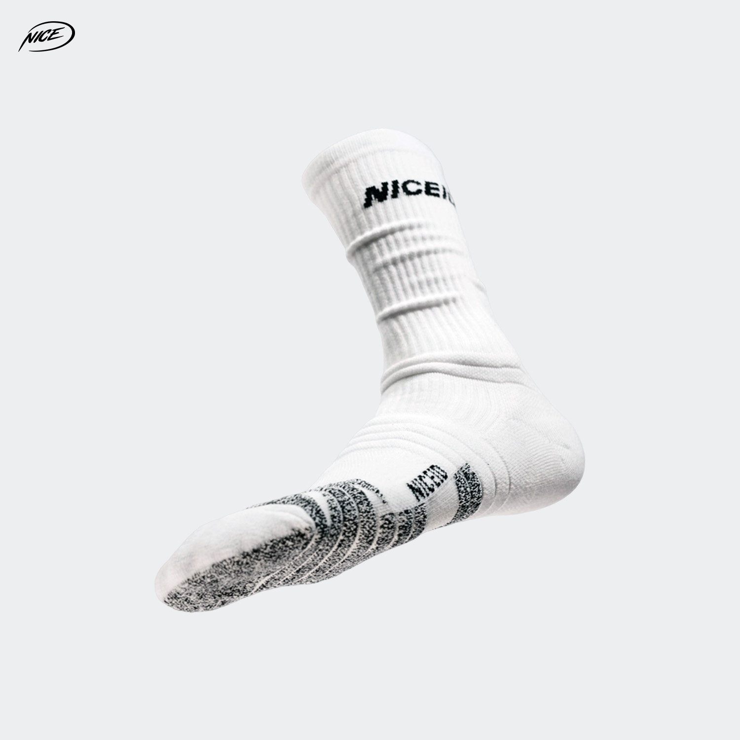 NICEID NICE high-top casual basketball socks trendy mid-high sports socks towel bottom wrapped socks