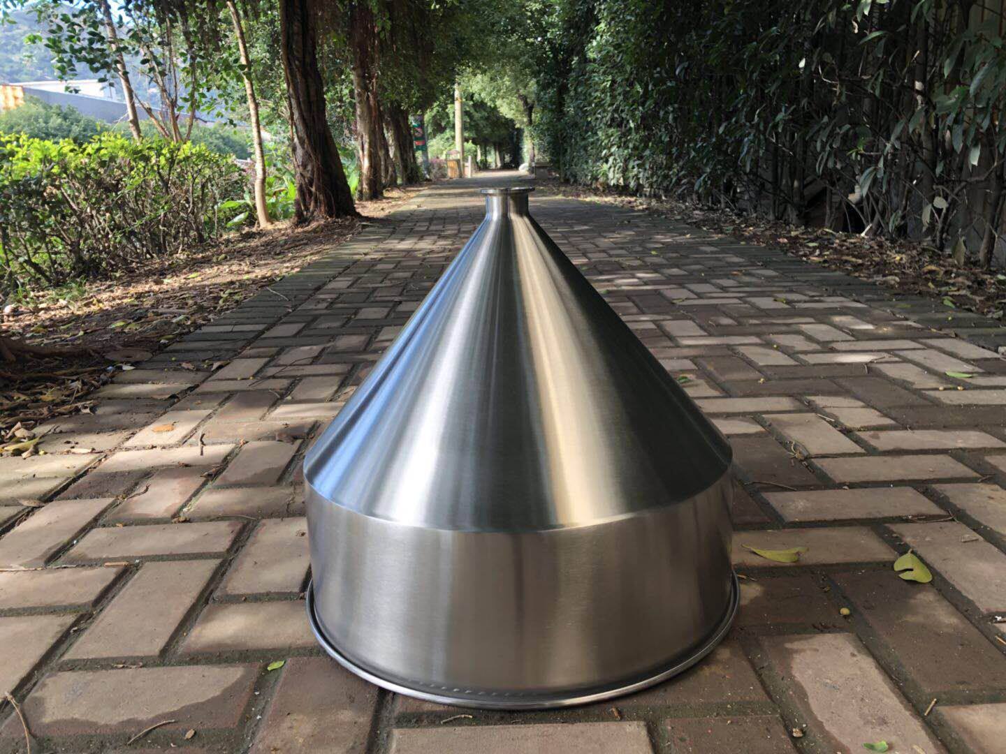 304316 stainless steel hopper to figure for a funnel spinning process Non-Pep Once shaped no welding mouth