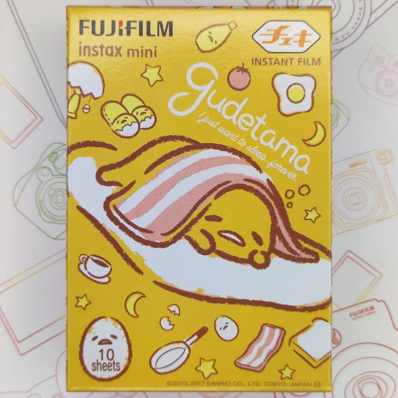 Gudetama Photo Paper Lazy Egg Gudetama Fuji Instant Camera Cartoon Film Mini7S/8/9/12/25