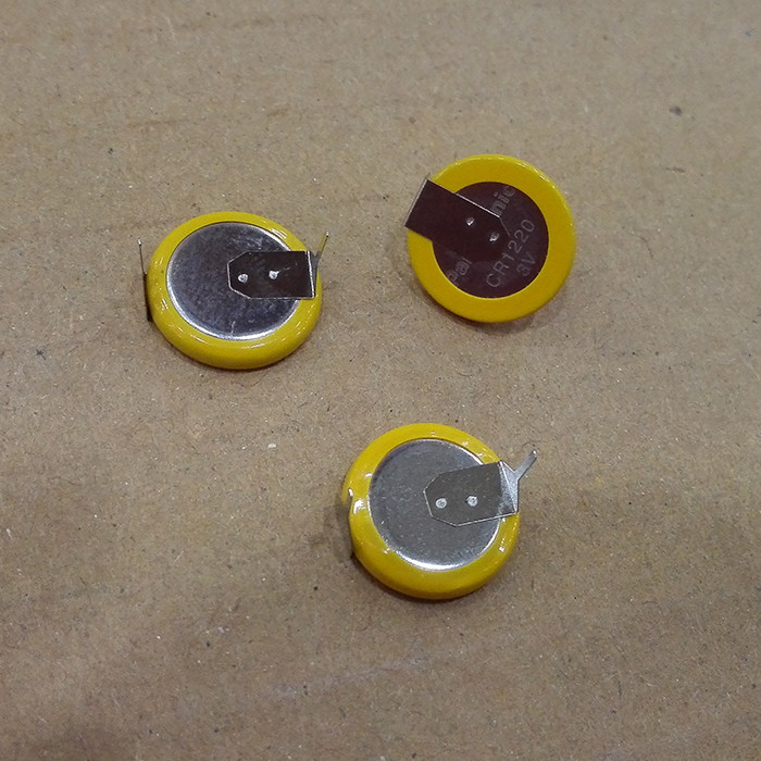 Universal CR1220 with welding foot with wire plug battery MOTHERBOARD BUTTON Battery Laptop battery 3V