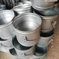 Galvanized white iron leather steel air volume adjustment flashlight pneumatic spiral air conditioning fresh air pipe valve customization