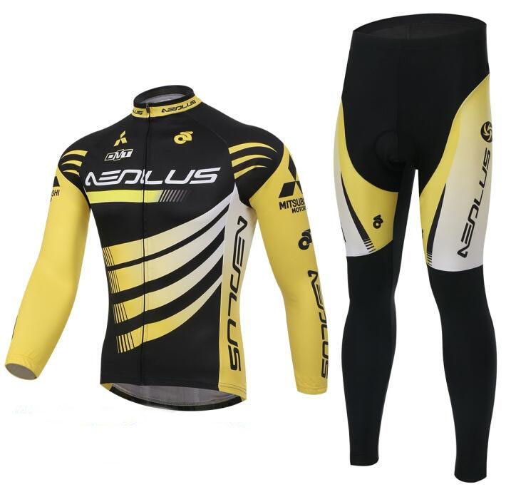 Broken wind same style spring, summer, autumn and winter long-sleeved fleece riding suit suit men's mountain bike trousers riding suit suit female