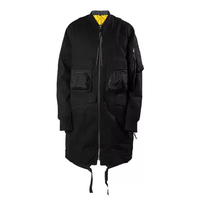 PUPILTRAVEL Tide brand function long version men's jacket inner multi zipper warm windbreaker men's coat men's coat