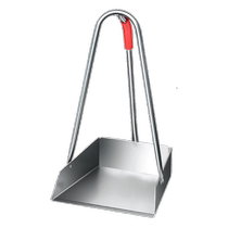 Stainless steel dustpan iron dustpan household property factory school large dustpan sweeping dust bucket iron garbage shovel 55