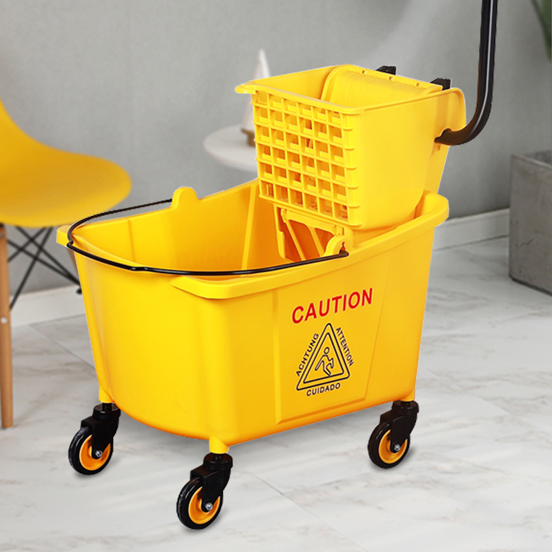 Water Squeezer Mop Bucket Mop Water Squeezer Household Commercial Hand-Washable Cleaning Mop Bucket Pressure Bucket Water Truck 77
