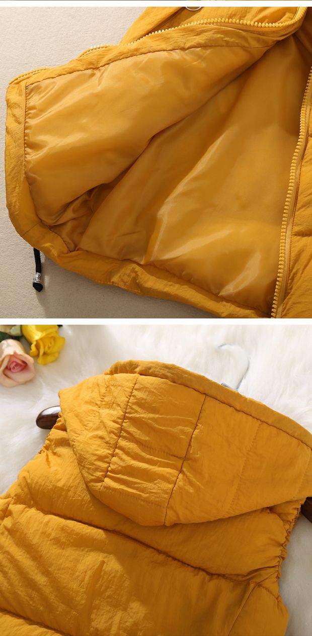 Áo khoác vest nữ phiên bản Hàn Quốc của áo khoác mùa thu đông Các mẫu áo không tay dài áo vest trùm đầu Phiên bản Hàn Quốc của áo vest thủy triều áo khoác nữ hàn quốc