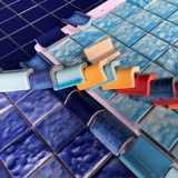 Бассейн, керамическая мозаика с аксессуарами, лента, тройник