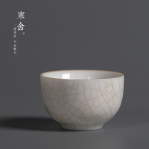 My humble Abode Ruyao tea set Tea cup Jade fat white porcelain Kung Fu Tea cup Tea cup Ceramic master cup Single small cup