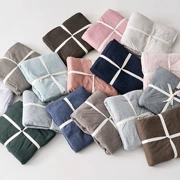 Cotton dệt kim màu đơn sắc 竺 bông đơn ký túc xá giường đôi 1,8 m ga trải giường bông đơn - Trang bị Covers