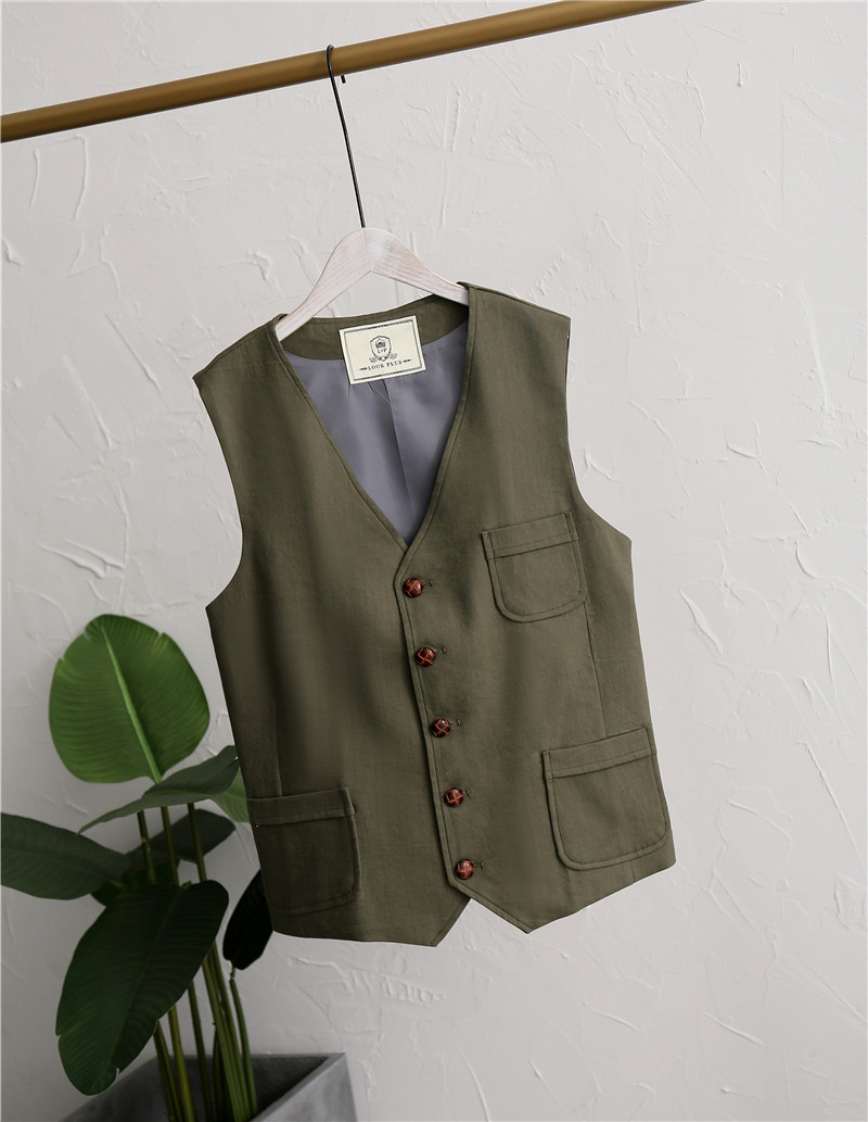Mùa hè mới nam lanh vest mỏng phần vest mỏng vest vest vest giản dị vest phù hợp với kích thước lớn áo khoác không tay