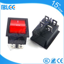 Square-shaped power switch machine Red boat-shaped light switch 4-foot switch start button Game machine accessories