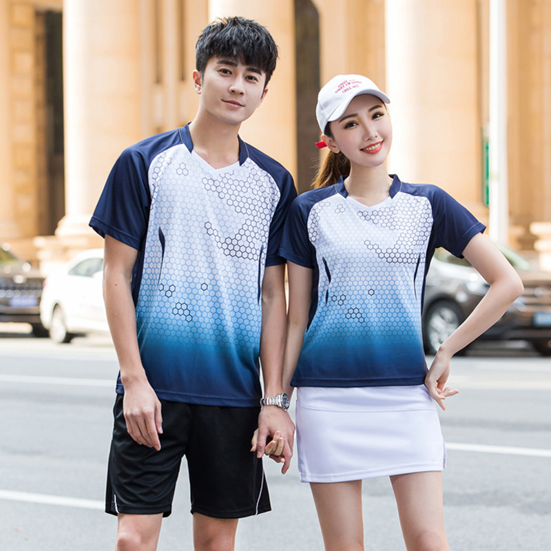 Badminton Suit Suit for men and women in table tennis Tennis Conserve Summer Running Sports Breathable Speed Dry Race Suit Customised