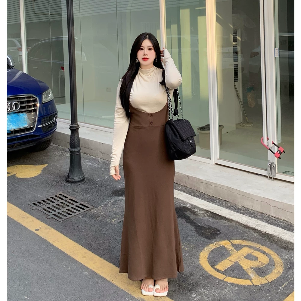 Пояса подтяжки, облегающее сексуальное Slip-dress, плюс размер, хвост рыбы, высокий пояс