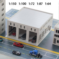 Simulation garage car wash room shopping mall factory factory assembly sand table model ornaments 1:150100877264