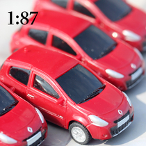 1:87 emulated car model swing piece France Renault CLIO sedan SUV scene back force pocket toy little boy