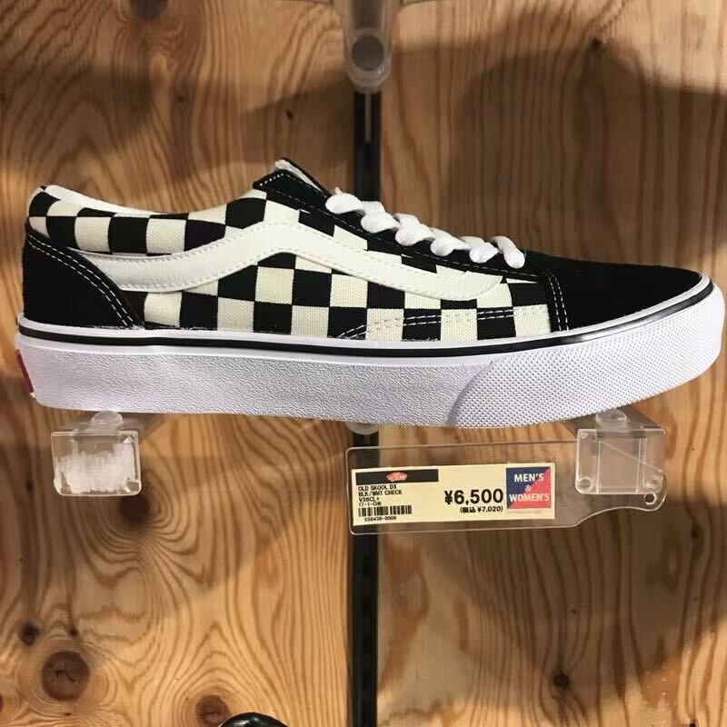 Japanese Version of Vans Style 36 Classic Black and White Checkerboard Lace-Up Low-Top Skate Shoes, Unisex Japanese Version of Vans Style 36 Classic Black and White Checkerboard Lace-Up Low-Top Skate Shoes, Unisex
