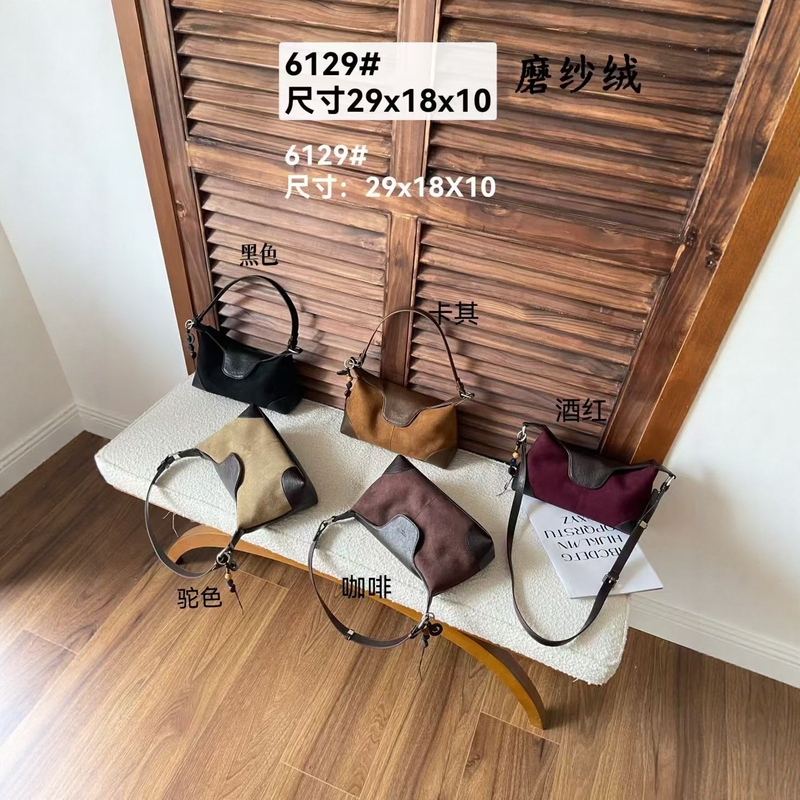 [Louis Rebecca] 2025 Autumn and Winter New Style Double-Sided Suede Leather with Fashionable, Elegant, Versatile Casual Underarm Bag