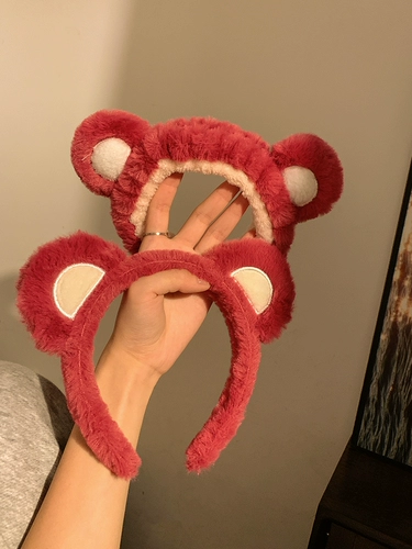 Милая повязка на голову для умывания, мультяшная маска для лица, плюшевый ободок для ванны, шпильки для волос, тонер, с медвежатами