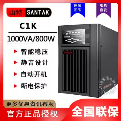 Shante ups uninterruptible power supply 1KVA 800W Computer server regulated emergency sine wave C1K online