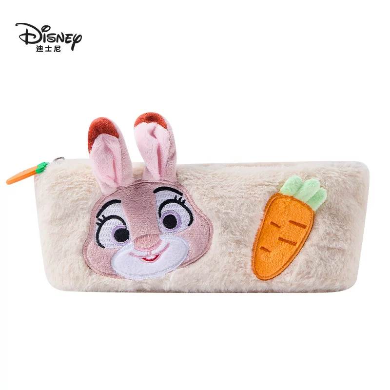 Disney, подлинный мультяшный карандашный набор, кукла, кролик, плюшевый органайзер сумка, полицейский, лиса, енот, подарок на день рождения