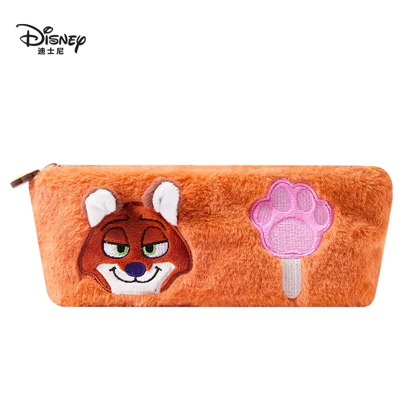 Disney, подлинный мультяшный карандашный набор, кукла, кролик, плюшевый органайзер сумка, полицейский, лиса, енот, подарок на день рождения