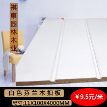 Finnish wood white paint-free wainscot sauna board solid wood gusset board European wall decoration indoor ceiling board