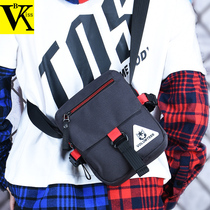 Tide Card Single Shoulder Bag Men Skew Satchel Phone Bag Mini Canvas Waterproof 2022 Korean version Abrasion Ins backpack