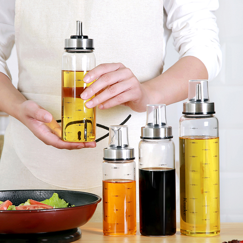 Oil Pot Bottling Oil Bottle Sauce Bottle Glass Oil Tank Sauce Bottle Sauce Vinegar Jar Kitchen Soy Sauce Home Suit Sauce Bottle