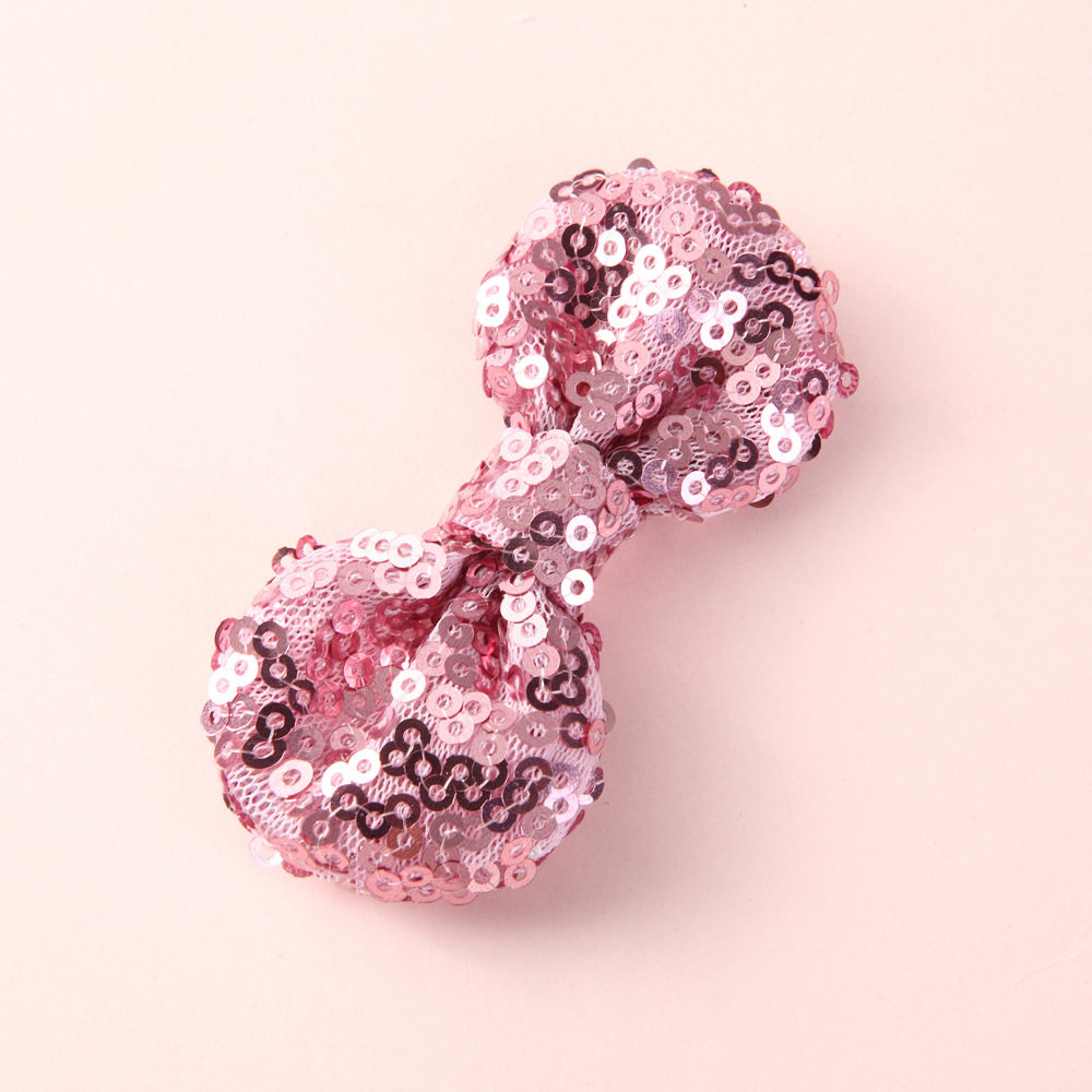 New Korean version hair accessories 19 color lace 8 words Hair Clip Shiny Sheet Bag Waist Butterfly Knot 6