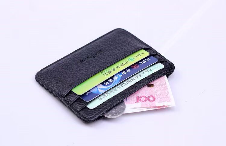 Túi đựng thẻ mini nam siêu mỏng ví dọc ví nhỏ ví nữ doanh nhân giữ thẻ đa năng ví đựng thẻ gucci