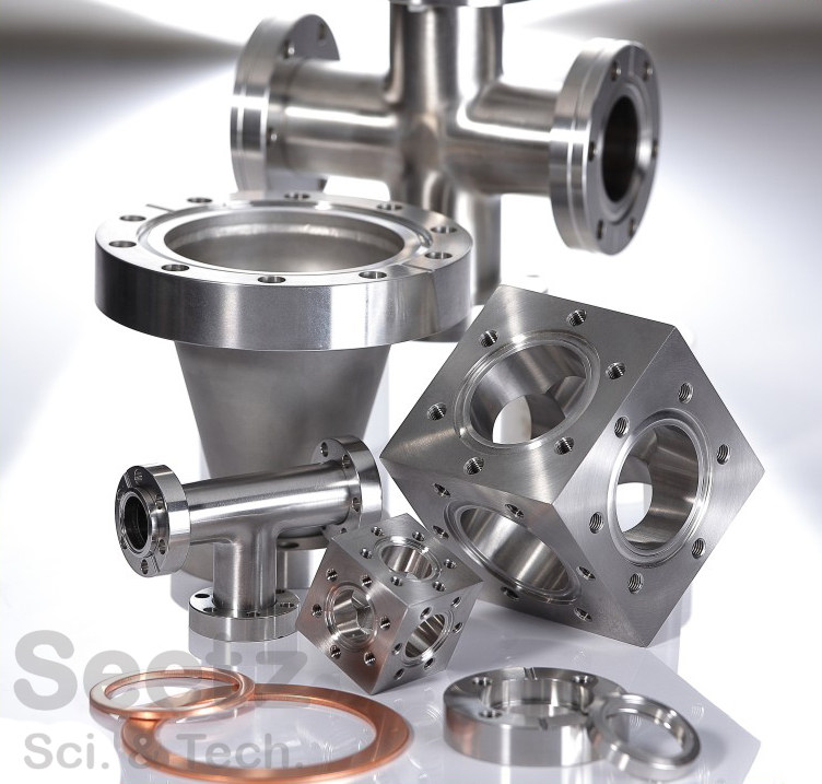 CF vacuum cavity body in the shape of a