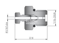  1 16 Single card sleeve to SAE terminal connector SUS316L