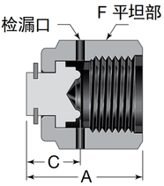  VCR internal thread plug 1 81 41 23 41